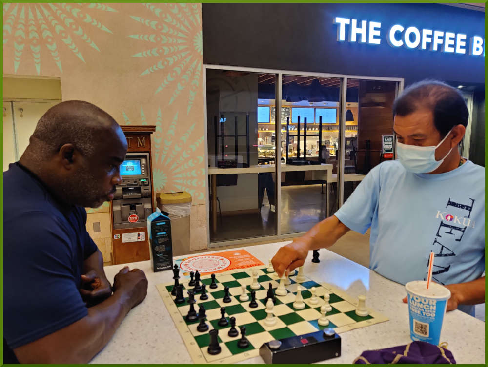 June 8th, 2021. Ramon and Eddie playing chess.