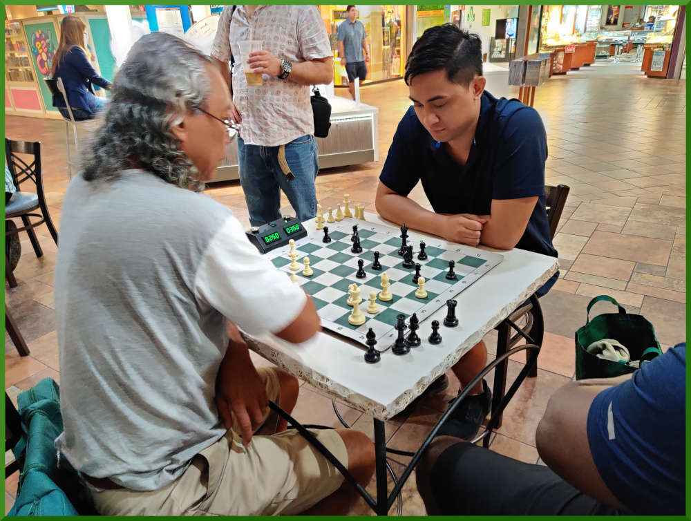 Carlos takes on one of the Hawaii masters.