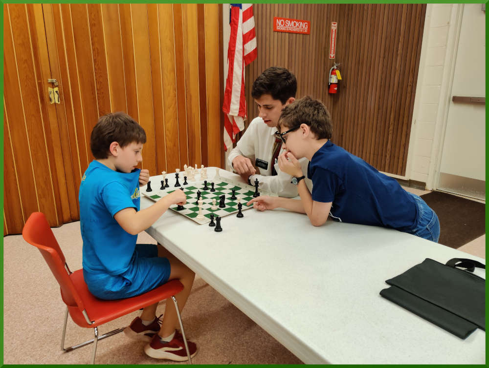 Chess action at the Wahiawa Public Library.