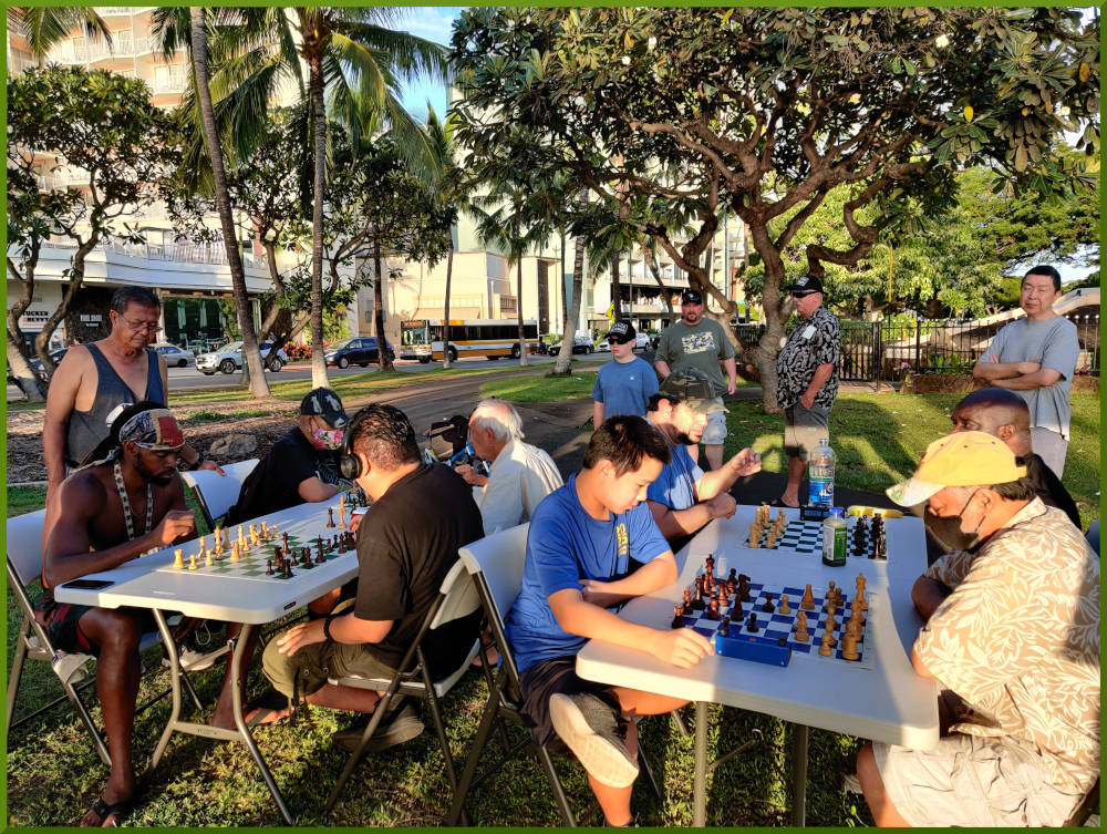 November 20th, 2021. Honolulu Zoo chess meetup.