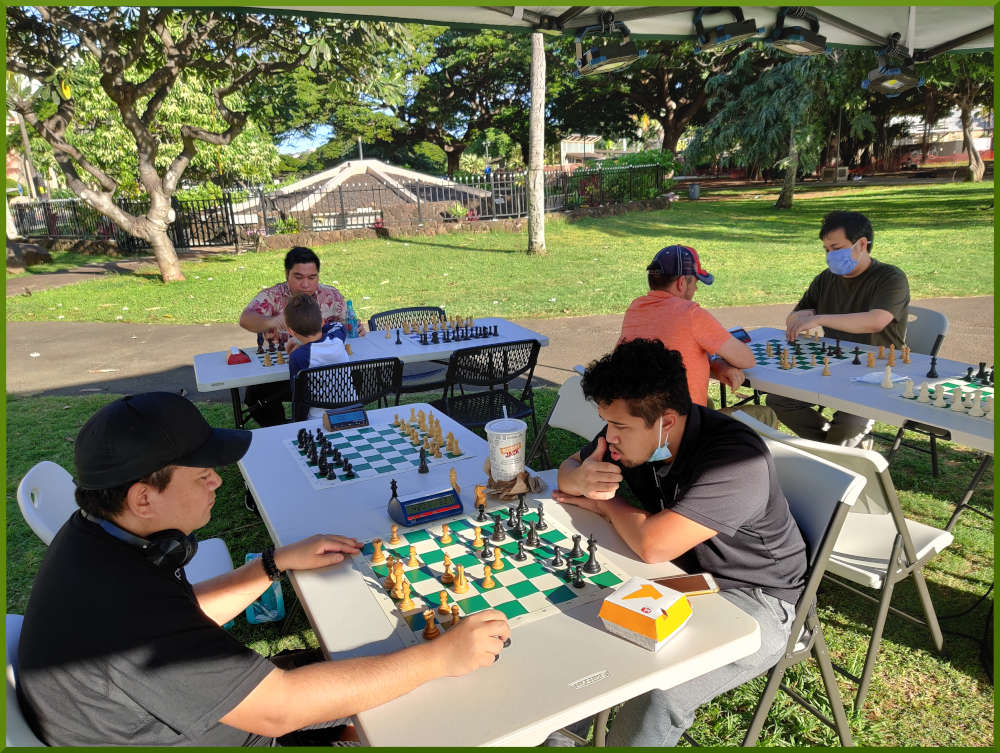December 11th, 2021. Honolulu Zoo chess meetup.