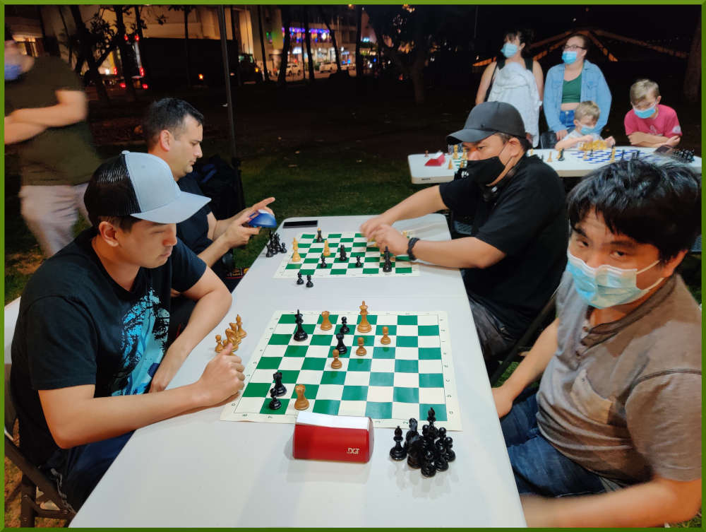 December 11th, 2021. Honolulu Zoo chess meetup.