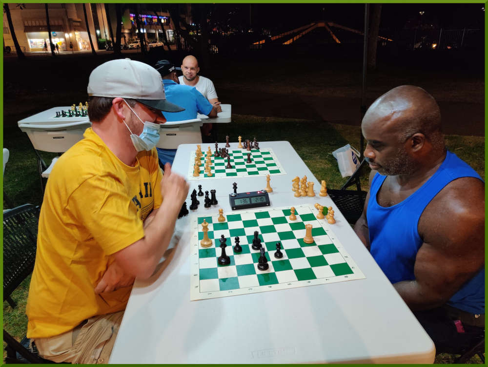 January 29th, 2022. Honolulu Zoo chess meetup.