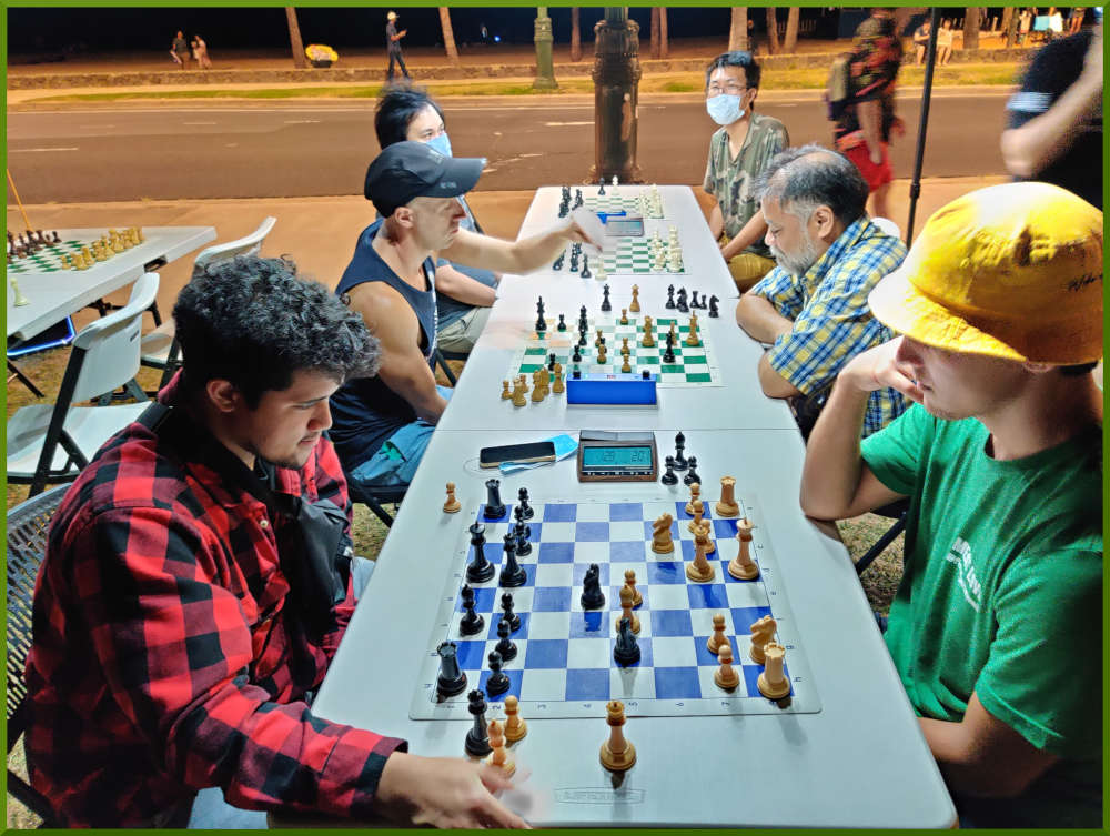 March 19th, 2022. Honolulu Zoo chess meetup.