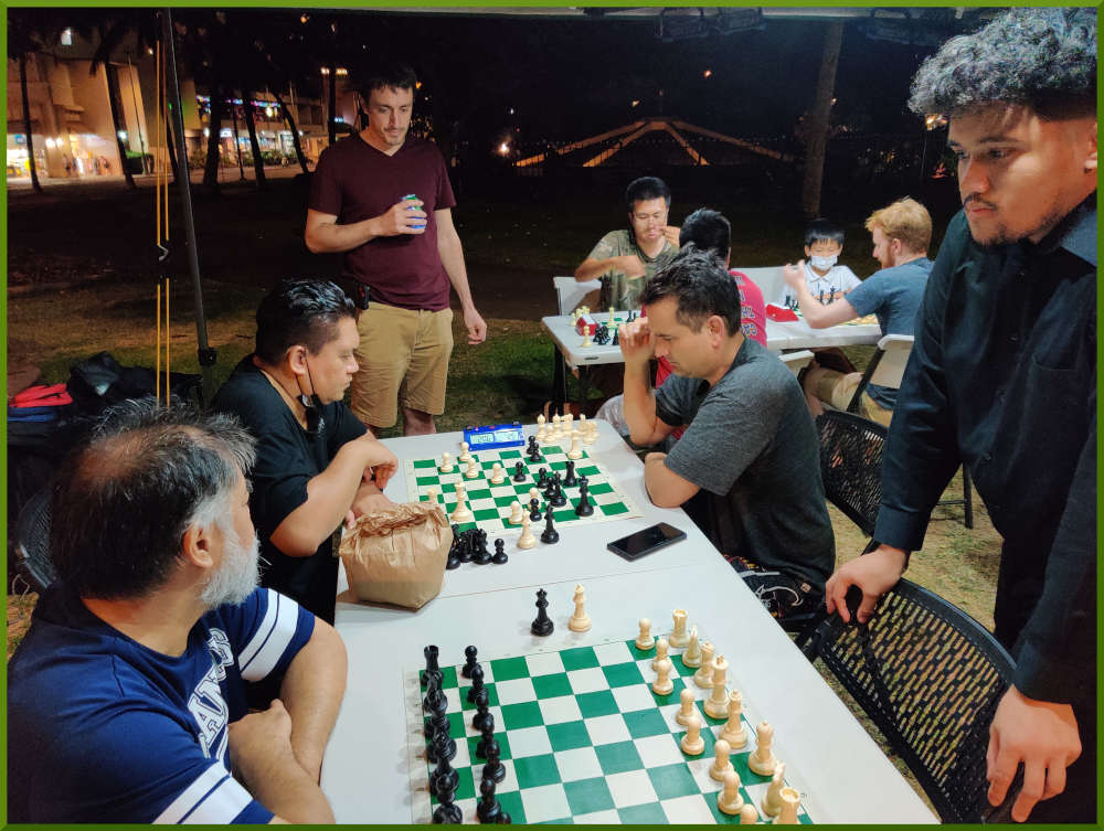 May 14th, 2022. Honolulu Zoo chess meetup.