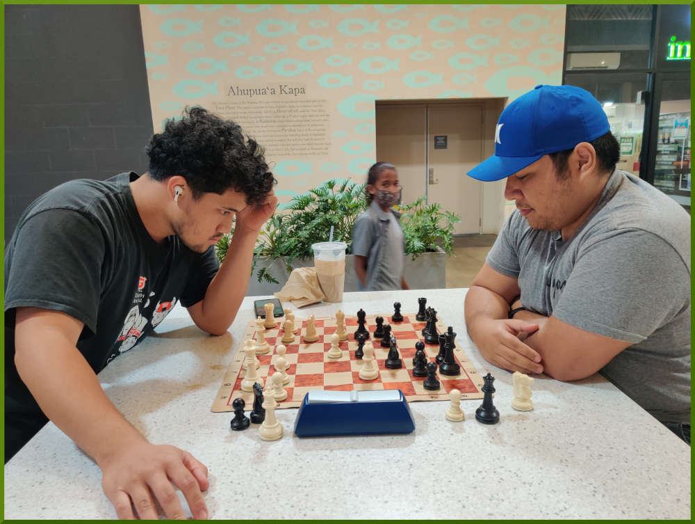 July 26th, 2022. Ka Makana Alii chess meetup. Christian vs Ceazar.